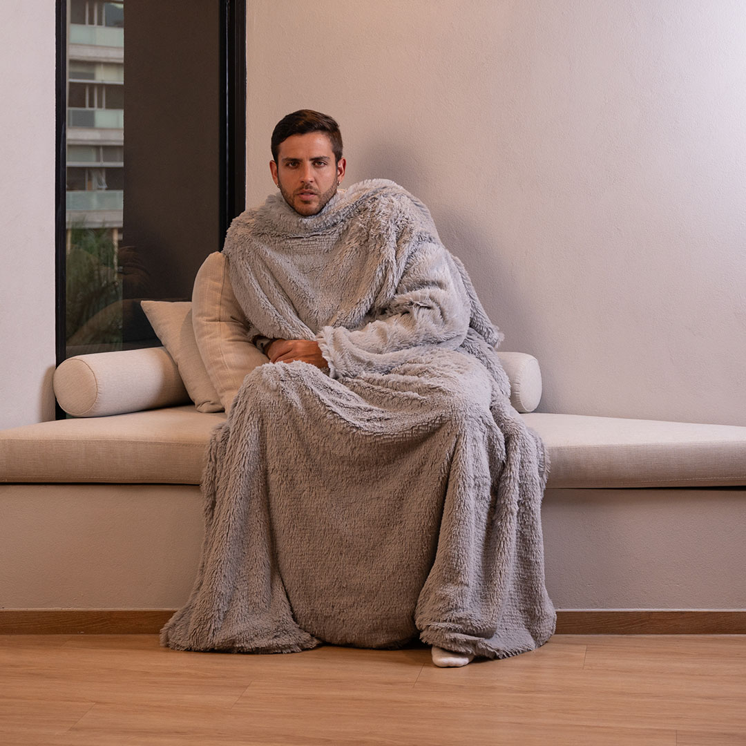 Cobija Yeti Arms Gris Claro Con Gris Claro