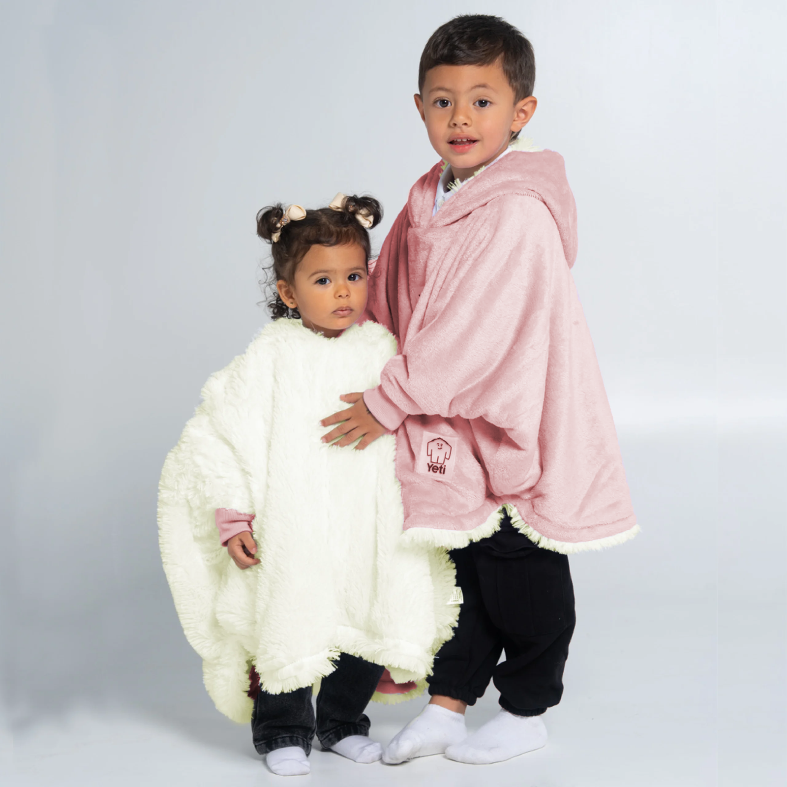 Saco gigante babies rosado con beige (2 a 5 años)