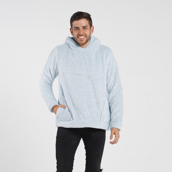 hoodie hombre azul claro yeti
