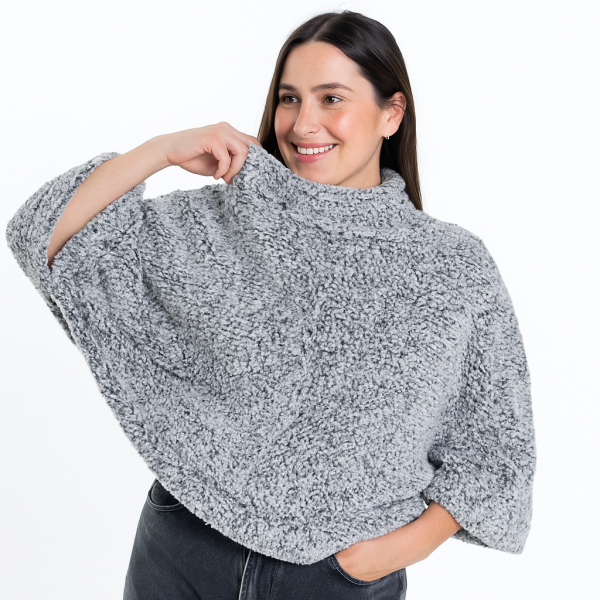 poncho veteado